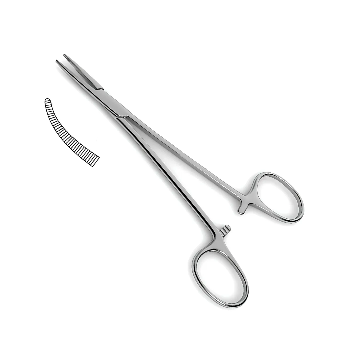 Halstead Mosquito Curved Kocher Hemostatic Forceps 13cm (5 Inch).webp