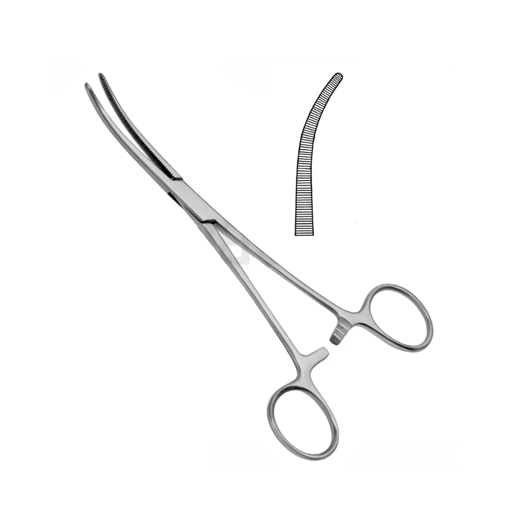 [3-138-20] Rochester-Peon Curved Hemostatic Forceps 20cm (8 Inch)