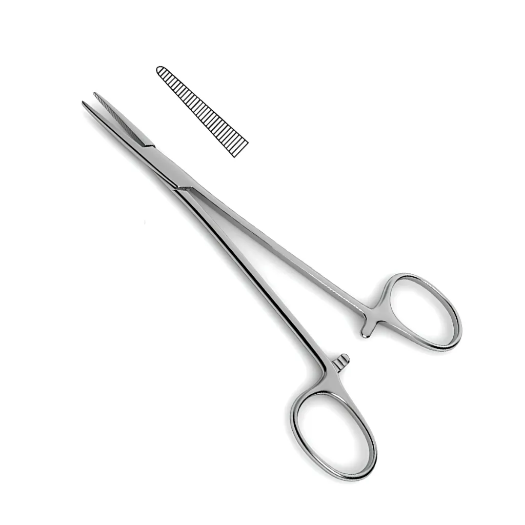 [3-109-13] Halstead Mosquito Hemostatic Forceps (5" (13cm), STR, 1x2 Teeth)