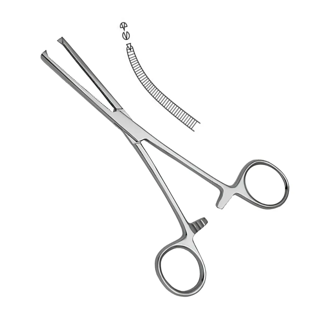 [3-158-22] Ochsner-Kocher Curved Hemostatic Forceps 22cm (8.75 Inch)
